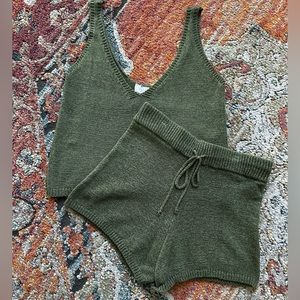 Green Summertime casual set